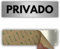 LEIASA | Señal Adhesiva Privado - 5x18 cm - Grosor 0.8 mm - Aluminio - Rótulo Zona Privada - Signo Acceso Restringido - Cartel Adhesivo 3M - Espacio Exclusivo