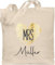 Baumwolltasche - Taschen - MRS | Hochzeitsgeschenke für die Braut | Geschenk zur Hochzeit | Hochzeit Geschenke für die Braut - Unisize - Naturweiß - personalisierte tasche hochzeits jutebeutel