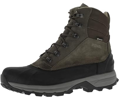 Meindl Lillehammer GTX warme und wasserdichte Winterschuhe Herren mit Galosche aus Gummi und griffiger Laufsohle | Schneestiefel | Winterstiefel | Nubukleder