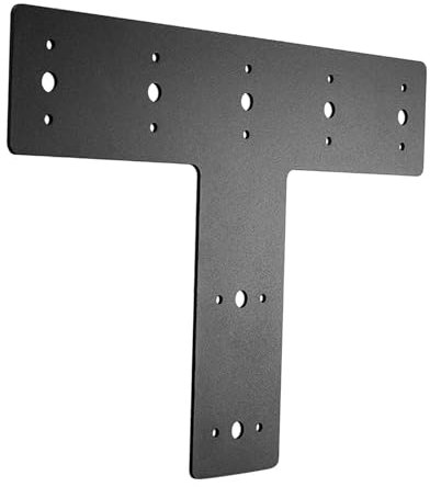 Kuntesetty Placa de unión en T, soporte de conexión, placa de reparación práctica para madera