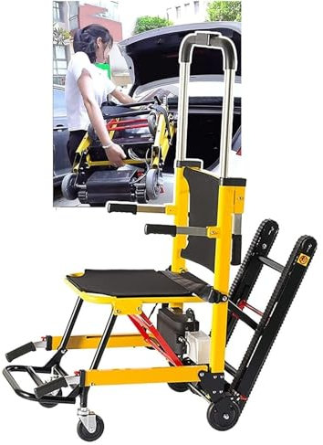 Carretillas eléctricas para Subir escaleras, Carretilla Manual para Trabajo Pesado, Silla eléctrica para Subir y Bajar escaleras sin Esfuerzo, Silla de Ruedas para Subir escaleras