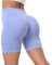 Wealurre Damen Gym Shorts Kurz Sporthose Damen High Wasit Fitness Radlershorts Push Up Yoga Shorts (006,Purple,S)