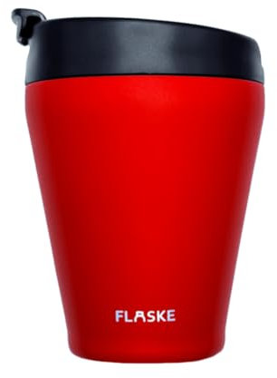 FLASKE taza de café Taza de café - Chilly - Acero inoxidable taza de café to go de 200 ml
