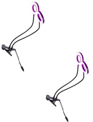 Toddmomy 2piezas Lámpara De Crecimiento De Plantas Led Para Interior Luz De Usb Para y De Hortalizas