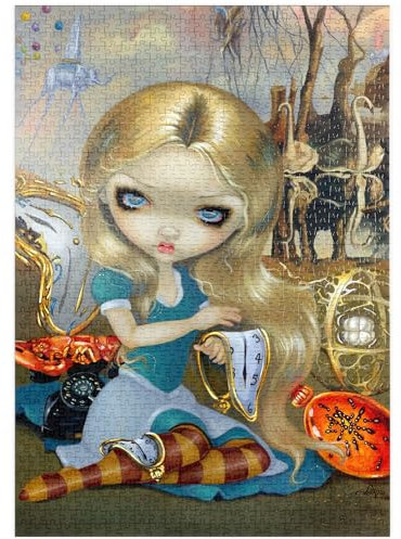 MyPuzzle Alice im Dali-Traum - Jasmine Becket-Griffith - Premium 1000 Teile Puzzle - MyPuzzle Sonderkollektion von Tate & Co Puzzles