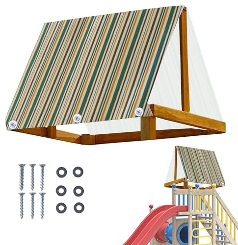 Spielplatz-Schattenüberdachung, Spielhaus-Ersatz, wasserdichte Abdeckung, sonnenfest, Spielplatzausrüstungsteile, Segel für Kinder und Kinder, 220 x 107 cm