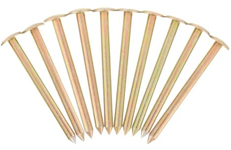 CAXUSD Chiodi per Rilievi Topografici in Metallo 10 Pezzi Picchetti di Marcatura per Misurazioni Accurate Marcatori Permanenti per di Proprietà e