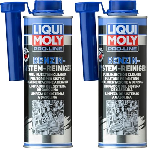 Liqui Moly Pro-Line Benzin-System-Reiniger | 500 ml | Benzinadditiv | Art.-Nr.: 5153, farblos (Packung mit 2)