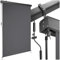 tectake® toldo Vertical Exterior Enrollable con manivela, Soporte toldo, Toldos Exterior Terraza y balcón, protección Solar y Cortavientos, Tela toldo Balcon Resistente - 120 x 250 cm Gris Oscuro