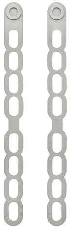 Porceosy 2/3 PCS Silicone Lid Straps - Universal Reusable Pot Cover Holder, Elastic Leak-Proof Band for Crockpots, Pans & Dishes, Heat Resistant - Kitchen Accessories Grey