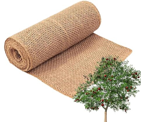 Generisch Umhüllung Aus Jute Für Bäume | Baumstamm Frostschutz Wickel,Pflanzen Feuchtigkeitsschutz,für Wintergarten Außenbereich Gartenlandschaft Hochbeet Gewächshaus Terrasse und