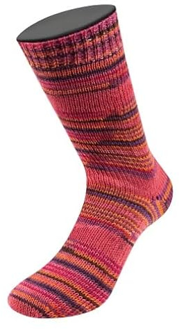 MEILENWEIT 8-fach 150g Print 9979 - Rot/Orange/Burgund/Violett/Asternrot/Anthrazit/Dunkelbraun