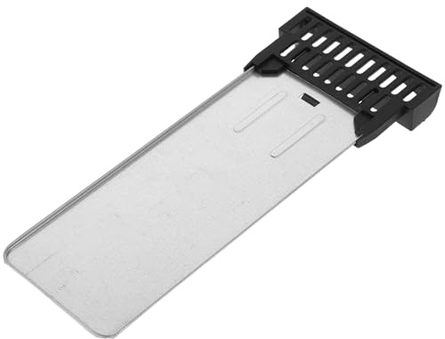 Toaster Crumb Tray Replacement Part Silver Heat-Resistant Iron | Plastic Handle, Removable Design with Crumb Leakage Control, Sleek Modern Kitchen Accessory