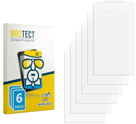 BROTECT Schutzglas für Newland MT9055 Orca III | 6 Stück Transparenter Displayschutz Made in Germany Schutzfolie Panzer Folie Glas 9H Anti-Fingerprint Einfache Montage Clear
