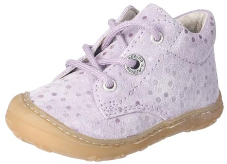 RICOSTA Mädchen Stiefel DOTS, Kinder Lauflernschuhe, Weite: Mittel, lose Einlage, Klettstiefel, Booties, Misty (340), 24 EU