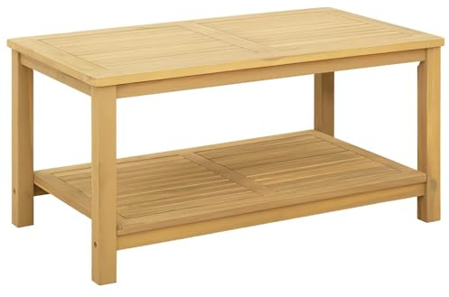 vidaXL Beistelltisch Öl-Natur 90 x 50 x 45 cm Massivholz Akazie