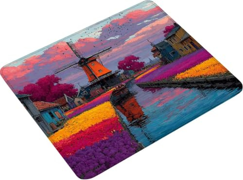 Tapis de Souris Couleur Imperméable Gaming Accessoire 300x250mm HXZH-2024 | Mouse Pad Paysage Antidérapant Améliorez la précision et la Rapidité Attrayant Durable pour Gamer Bureau Cadeau Homme