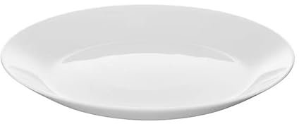 6-er Set OFTAST Dessertteller Beilagen, weiß, 19 cm Feinporzellan/gehärtetes Glas/Spülmaschinenfest und mikrowellengeeignet