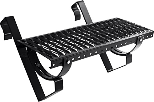 Parotec Taktrappa 100 cm för sotare Komplett steg för takpannor och takpanna för inkoppling Löpgaller inkl. monteringsmaterial, 10 färger (RAL 9005 - Svart)