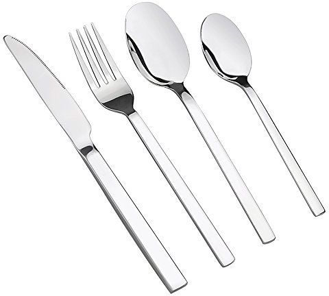 Cadineer 48 Piece Stainless Steel Cutlery Set, Dinner Table Cutlery Set for 12 Persons