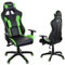 GIOSEDIO GSA047 Schwarz/Grün Ergonomisch Gaming PC Stuhl, Chefsessel mit Verstellbarer Rückenlehne und Armlehnen. Racing Bürostuhl Komfortabler Bürostuhl in sportlicher Racer Optik. (Schwarz/Grün)