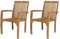 MaximaVida Teak Stuhl Sunda-stapelbar - Schachtel pro 2 Stück