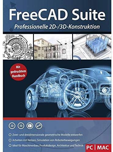 Markt & Technik 1900433 FreeCAD Suite Vollversion, 1 Lizenz Windows CAD-Software