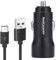 NWNK13 Motorola Moto G7 Play Black in Car Charger 2 Port USB Car Adapter Fast Charging 12V 24W 3.4A with 1mt / 3.3ft Type C USB Cable Compatible for Motorola G7 Play