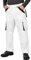 MAZALAT work wear Pantaloni da Lavoro Uomo Multitasche, Taglie Grandi S-3XL, Salopette da Lavoro, Tuta da Lavoro Uomo, Blu, Nero, Bianco, Riflettenti, Bianco/Nero, 60
