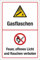 WERBEPUNKT. Schild Gasflaschen Gas Feuer Licht Rauchen verboten 3 mm Alu-Verbund 450 x 300 mm