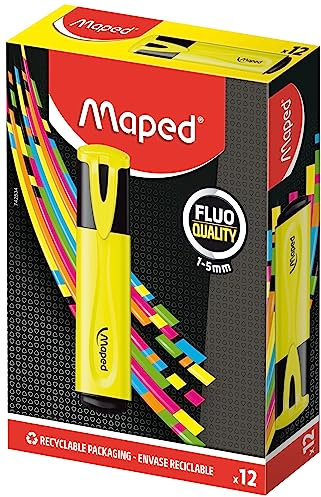 Maped Textmarker Fluo'Peps Classic, 12 Stück gelb