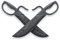 De Luxe Noir Polypropylène Plastique  Phoenix  Aile Chun Entraînement Couteaux - Neuf