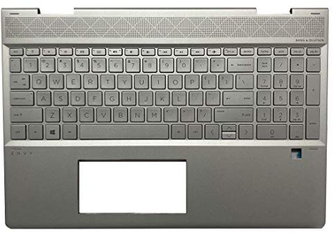 für HP Envy x360 15 DR 15T-DR000 15T-DR000 15T-DR100 Laptop-Obertasche, Handballenauflage, teil L53814-001, Oberabdeckung, silberfarben