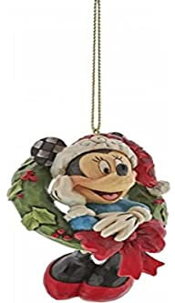 Disney, Figura de Minnie Mouse disfraza de Mamá Noel para colgar, Enesco