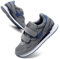 JOMIX Scarpe con Strappo Uomo Comode Ginnastica Tennis Camminata Passeggio Sneakers Senza Lacci SU8138 (Grigio Navy, 45)