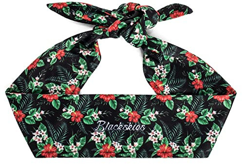 Blackskies Stirnband Oahu | Frauen Männer |Floral Schweißband mit Muster für Sport Running Workout Laufen Cross Fit Training Yoga Tennis