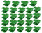 DRYEN Lot de 24 colliers de serrage pour tuyau de jardin, accessoires pour pellicule d'abri de jardin, piquets de plantes, clips de film plastique pour serre, Vert