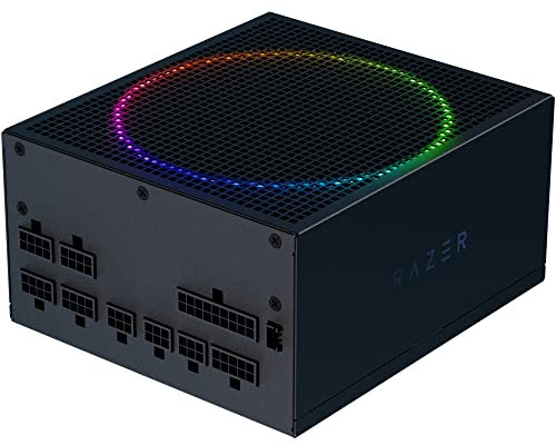 Razer Katana Power Supply aRGB PSU: Silent, Powerful aRGB 140mm PWM Fan - Chroma aRGB - Modular by Design - 80 Plus Platinum Rated - Zero RPM Mode - 850W