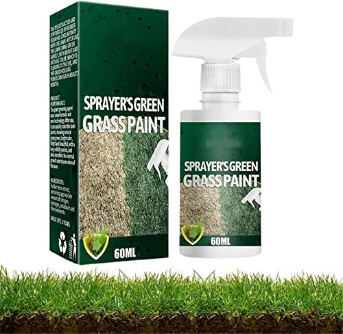 2022 nuovo spray per prato verde aggiornato, vernice per prato, colori spray verdi naturali per prati e prati, ecologici e adatti agli animali domestici, 60 ml (1 pz)