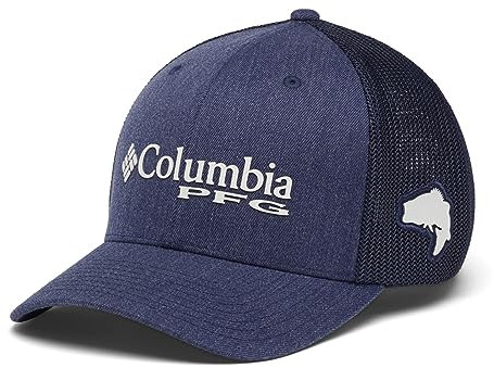 Columbia Unisex-Erwachsene PFG Logo Mesh Ball Low Cap, Anthrazit meliert, X-Large