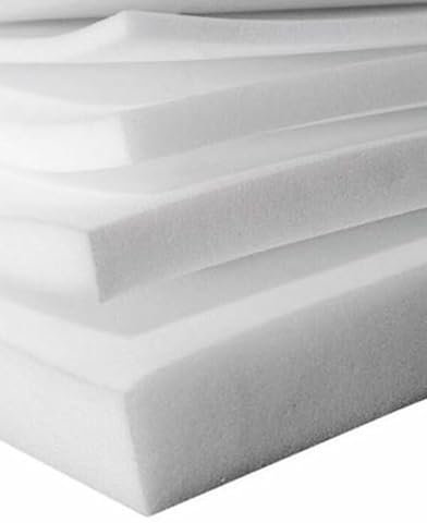Planchas goma espuma poliuretano - Cuadradas- Espesor 5CM- Espuma para tapizar, Espuma sofa, colchones, cojines, relleno, guata, colchones para furgonetas camper, colchones espuma (60 X 60 X 5 CM)