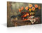 TISHIRON Wanddekoration, Vintage-Vase, Leinwand-Kunst, Blumen und Violine, modernes Kunstwerk für Büro, rustikaler Kunstdruck auf Leinwand, Wanddekorationen, gerahmt, fertig zum Aufhängen, für