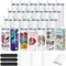 Cafultgo Set von 24 Sublimation Blanks Skinny Tumbler 20 OZ White Straight Bulk Edelstahl Tumbler, mit Deckel und Stroh, Schrumpffolie, einzeln verpackt, Blank White