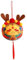 Qxiao Opera Dragon Logistics Su Toy Schlüsselanhänger, niedliches Spielzeug, Wasserhahn, Charm, Schlüsselanhänger, Autozubehör, Autozubehör, für Damen, Mädchen, Handtaschen-Schlüsselanhänger, Gelb, 15