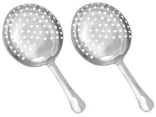 Passoire à Cocktail Julep Professionnelle Acier Inoxydable Lot de 2 Passoires Julep Strainer Passoire de Filtration des Cocktails Accessoire Barman Matériel Bar