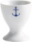 KAHLA 207401A00613X AHOI Marie Eierbecher mit Fuß Ankerwelt | Eierhalter aus Porzellan im maritimen Stil
