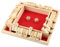 ACTOYS Shut The Box Shut The Box Spiel, Brettspiel aus Holz mit 2 Würfel, Klassisch Würfelspiel, Klappbrett Spiel, Würfelbrett, Brettspiele, Mathespiele für Kinder und Erwachsene, 4 Spieler (B)