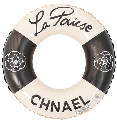 Anello di nuoto gonfiabile, Anello di Nuoto Gonfiabile Galleggiante Adulti, Salvagente Adulti in PVC con Valvola d'Aria, Anelli Gonfiabili Piscina Galleggiante, Aiuto al Nuoto (Nero)