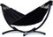 Potenza Hängematte mit Gestell I Stabiler Rahmen 200kg - 250cm Balkon I Hängematte 200x120cm I Indoor Outdoor Garten Pool Terrasse Stahl (Basic Gestell Graphit, Schwarz)
