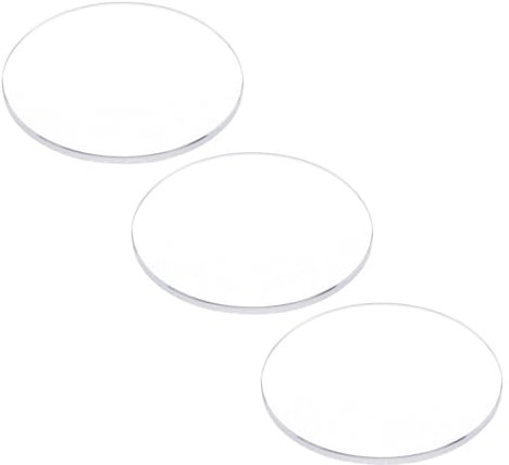 QUARKZMAN 3Pcs Verre de Montre 29mm Dia 1.5mm Épaisseur Simple Dôme Rond Lentille en Cristal Clair Pièces de Rechange pour Réparateur de Montres